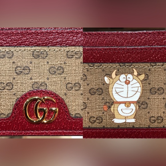 GUCCI GG x Doraemon Leather Card Holder πβ€οΈπ₯ - Picture 16 of 17